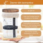 Sourdough Starter Kit with Glass Jar & Accessories
