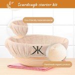 Sourdough Starter Kit with Glass Jar & Accessories