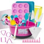 Kids Baking Set with Safe Knife and Cookbook