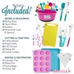 Kids Baking Set with Safe Knife and Cookbook