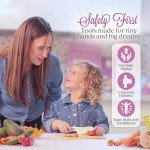 Kids Baking Set with Safe Knife and Cookbook