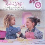 Kids Baking Set with Safe Knife and Cookbook