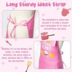 Light Pink Kids Chef Apron and Hat Set