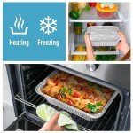 Aluminum Baking Pans with Lids - 20 Pack