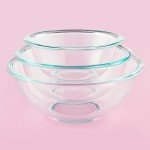 Pyrex 3-Piece Mixing Bowl Set for Baking