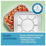 Aluminum Baking Pans with Lids - 20 Pack
