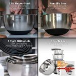 Priority Chef Stainless Steel Mixing Bowls with Lids