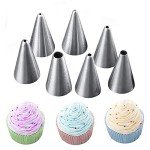 7-Piece Russian Piping Nozzle Set for Baking