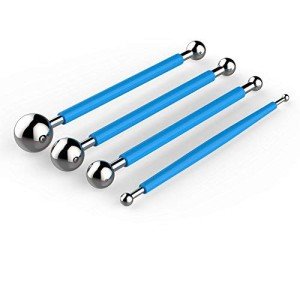 4-Piece Metal Baking Fondant Tool Set