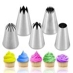 Large Stainless Steel Piping Tips Set for Baking