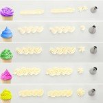 Large Stainless Steel Piping Tips Set for Baking