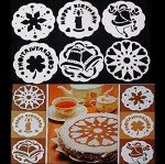 15-Piece Floral Cake Decorating Stencil Set