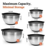 Priority Chef Stainless Steel Mixing Bowls with Lids