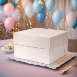 12" Square Silver Cake Drum and Box Set