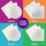 12" Square Silver Cake Drum and Box Set