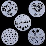 15-Piece Floral Cake Decorating Stencil Set