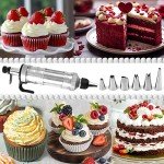 FANTEXY Icing Piping Kit with Decorating Nozzles
