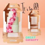 Tall Cake Boxes with Window - 3 Pack