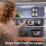 Priority Chef Stainless Steel Mixing Bowls with Lids