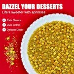 Gold Star Sprinkles for Cakes, Cookies, and More