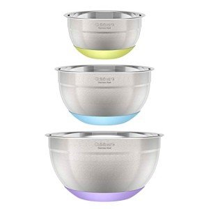 Cuisinart Stainless Steel Mixing Bowls Set, 3 Sizes