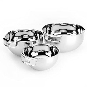 Stainless Steel Mixing Bowls Set - 1.5, 3, 5 Quart