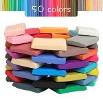 50-Color Polymer Clay Kit for Kids and Artists
