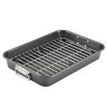 Farberware Nonstick Steel Roaster with Rack, 11"x15