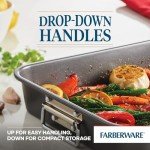 Farberware Nonstick Steel Roaster with Rack, 11"x15
