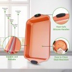 Nonstick 8-Piece Baking Pan Set with Handles