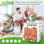 Nonstick 8-Piece Baking Pan Set with Handles