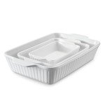 DOWAN Ceramic Baking Dishes Set of 3