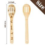 Halloween Hocus Pocus Themed Wooden Utensil Set