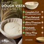 Sourdough Baking Kit with Round Proofing Baskets