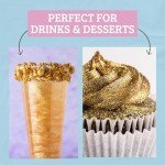 Gold Edible Glitter for Drinks and Desserts
