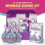 Mermaid Baking Kit for Kids - DIY Cupcakes