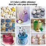 Edible Glitter Dust Set - 6 Vibrant Colors