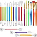 19-Piece Cake Decorating and Fondant Tool Set