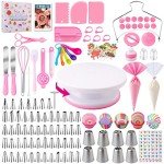 356-Piece Cake Decorating Tools Set with Turntable
