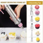 Icing Decoration Gun Set with Piping Nozzles