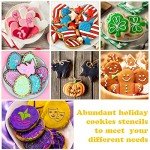 36-Piece Seasonal Cookie Stencil Set for Baking