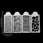 4 Pack Animal Print Cake Decorating Molds