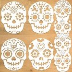 8-Pack Day of the Dead Cake Stencils