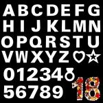 39-Piece Alphabet and Number Cake Stencil Set