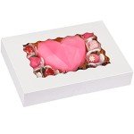 40-Pack Auto-Popup Bakery Boxes with Window