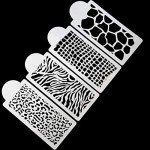 4 Pack Animal Print Cake Decorating Molds