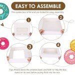 40-Pack Auto-Popup Bakery Boxes with Window