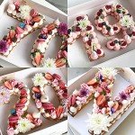 39-Piece Alphabet and Number Cake Stencil Set
