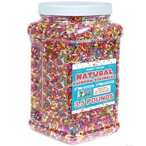 Rainbow Dye-Free Sprinkles - 3.5 Pounds