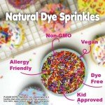 Rainbow Dye-Free Sprinkles - 3.5 Pounds